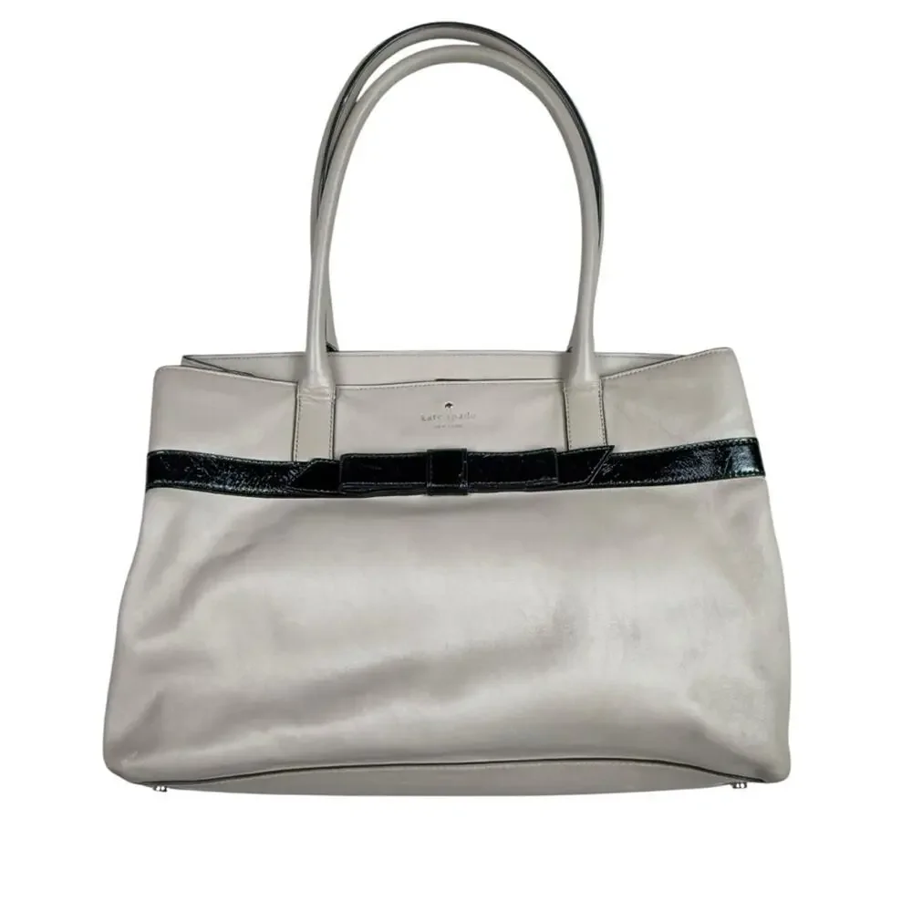 Kate Spade beige and Black hand Bag - Picture 1 of 14